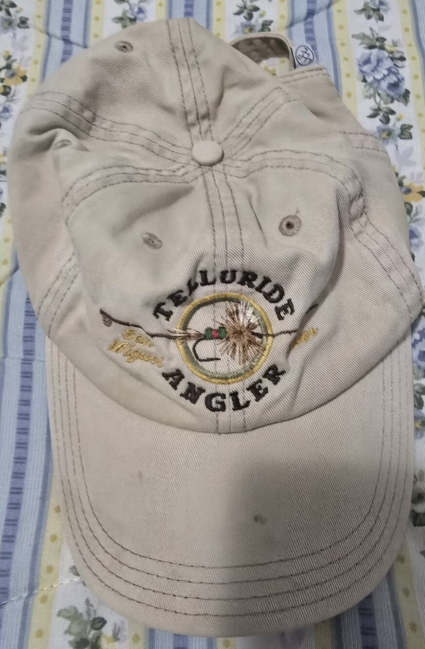 Telluride Angler Canvas Baseball Cap Hat Adjustable San Miguel River